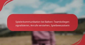 Spielerkommunikation bei Balken: Teamkollegen signalisieren, Anrufe verstehen, Spielbewusstsein